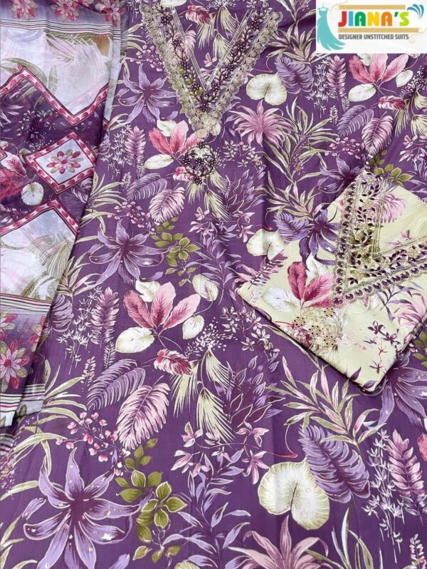 Cotton Jaam Print Unstiched Suit