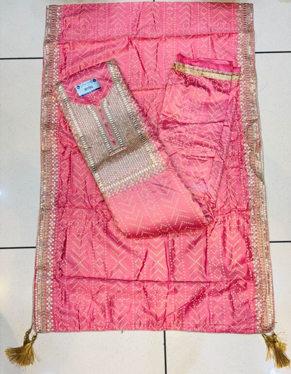 Roman Silk Unstiched Suit - Image 2